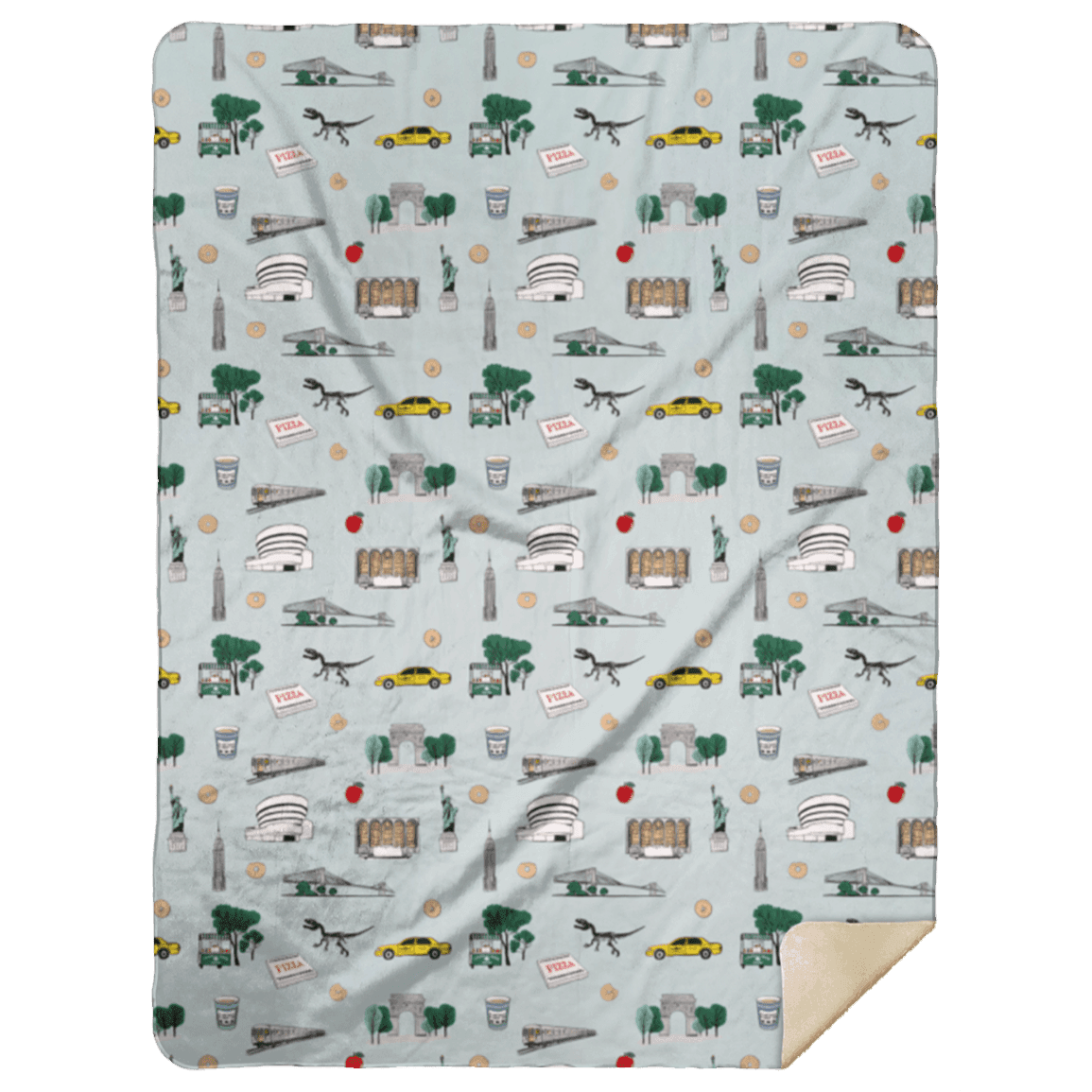 New York City Plush Throw Blankets 60x80 Cozy Hometown Comfort