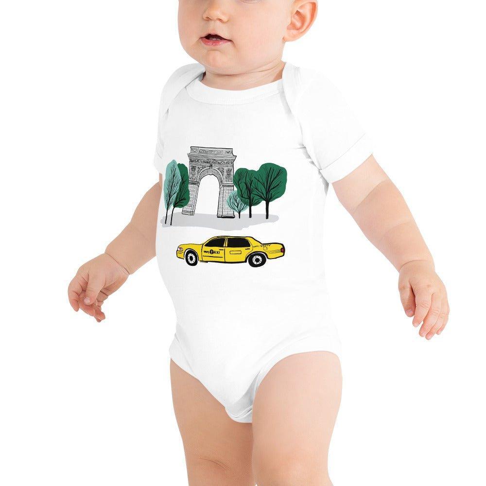 New York City Washington Sq Park Baby Onesie | Organic Cotton