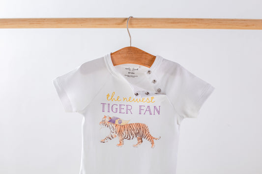 The Newest Tiger Fan Organic Cotton Baby Onesie