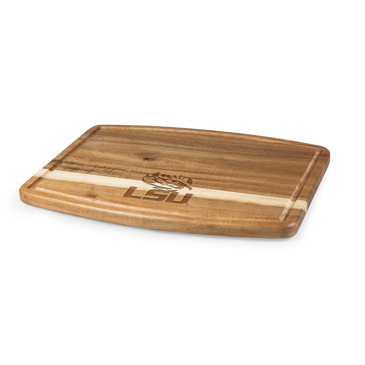 LSU Tigers - Ovale Acacia Cutting Board