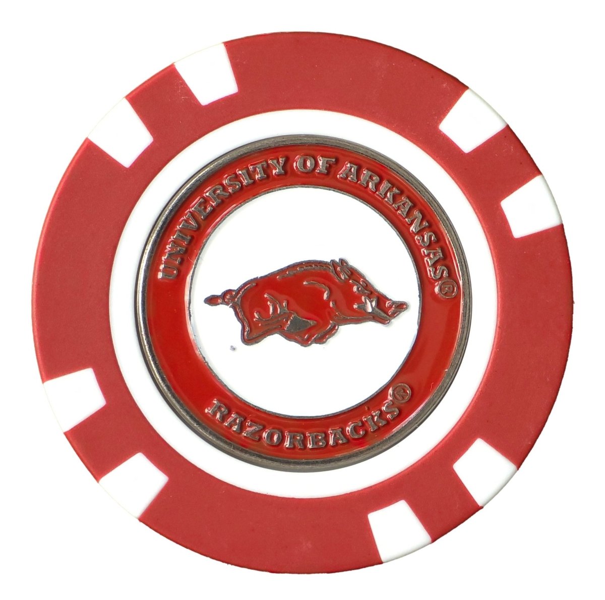 Arkansas Razorbacks Poker Chip Ball Marker