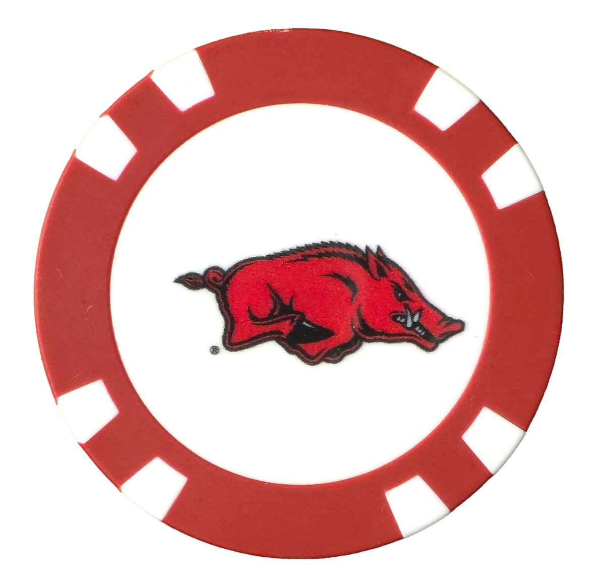 Arkansas Razorbacks Poker Chip Ball Marker