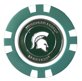 Michigan State Spartans Poker Chip Ball Marker