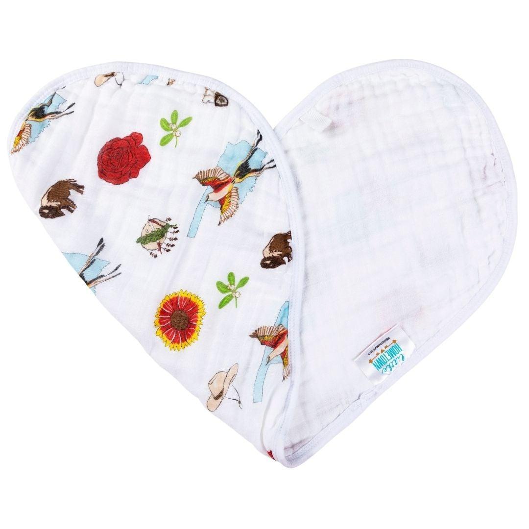 Oklahoma Baby Gift Set: Muslin Swaddle & Bib | Organic Cotton