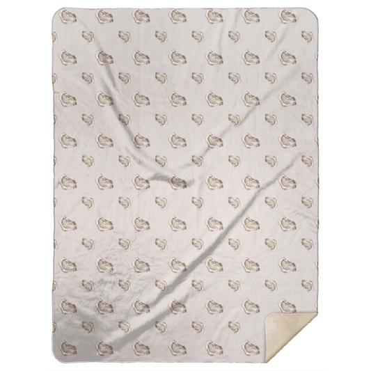 Oyster Plush Throw Blanket 60x80 Meaningful Reminder of Home