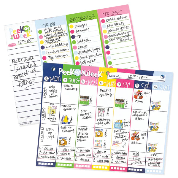 Peek at the Week Weekly Planner Pad