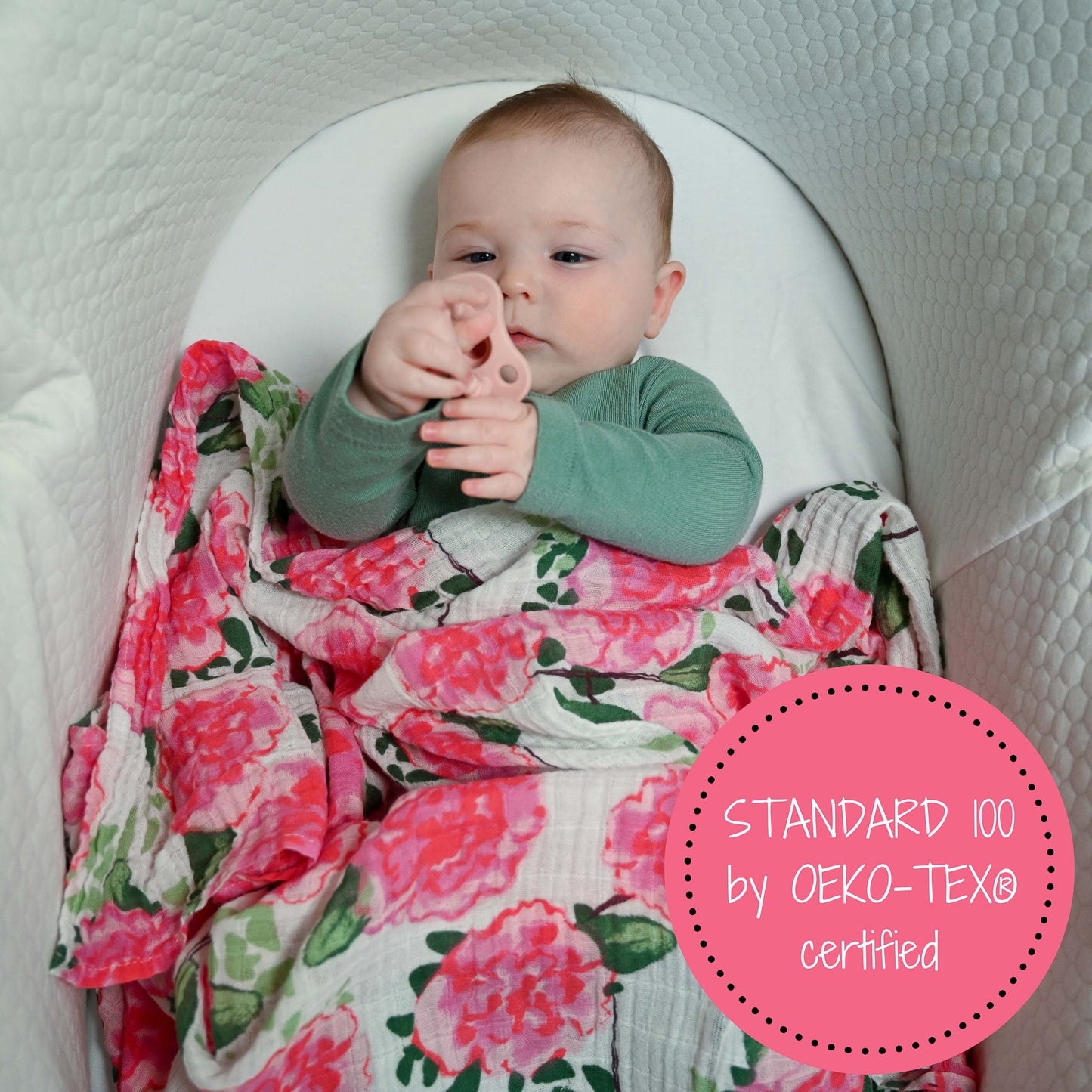 Live Life in Full Bloom Baby Muslin Swaddle Blanket