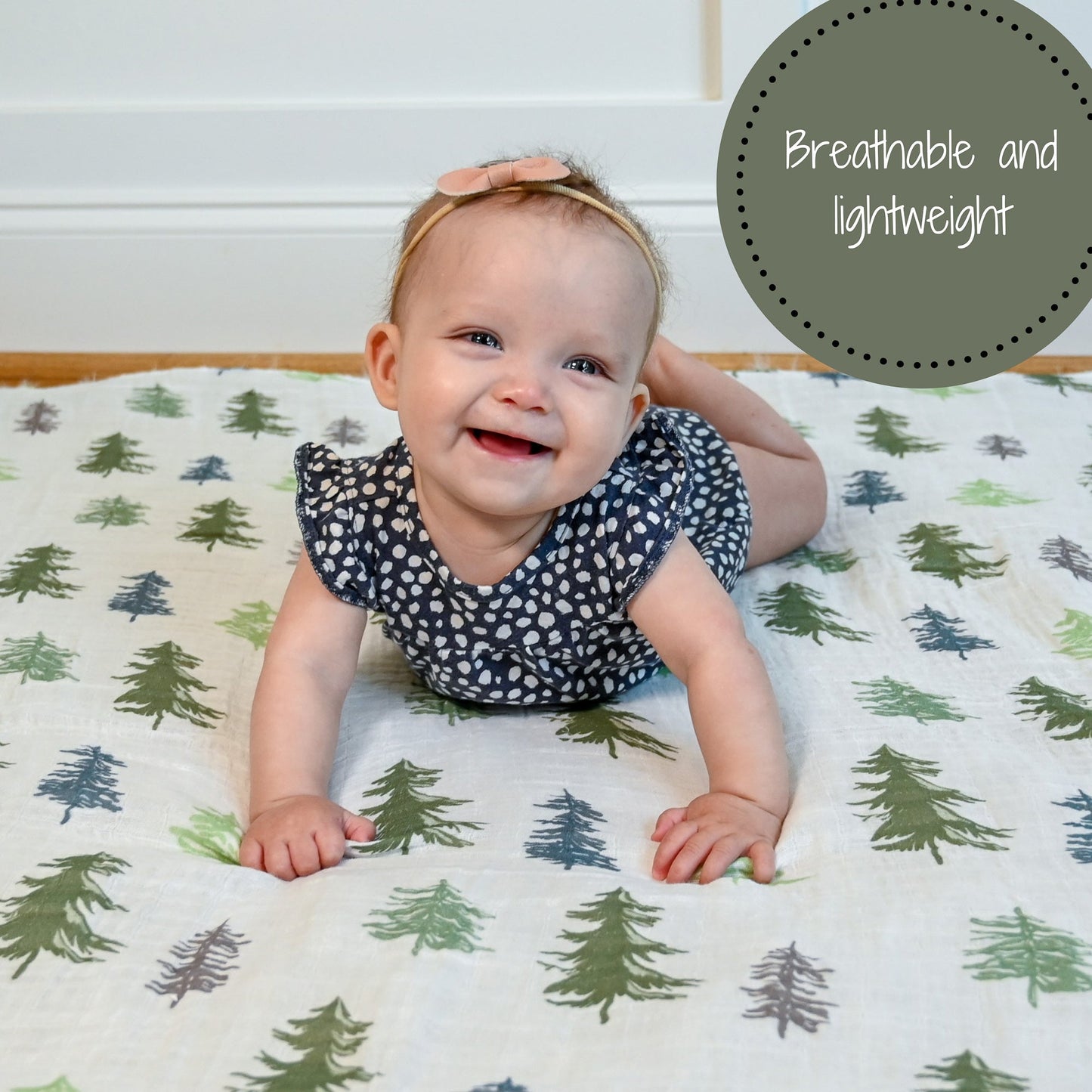 Pine Tree Swaddle Blanket
