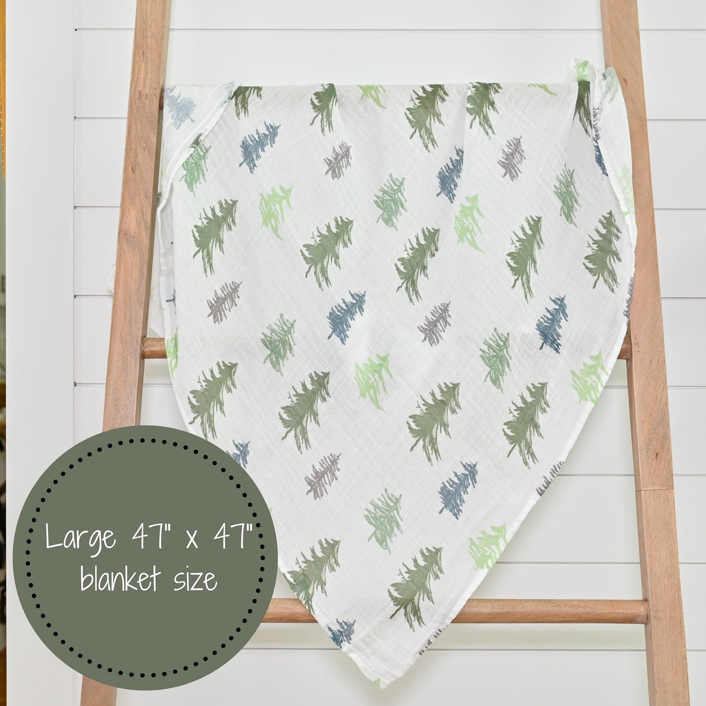 Pine Tree Swaddle Blanket