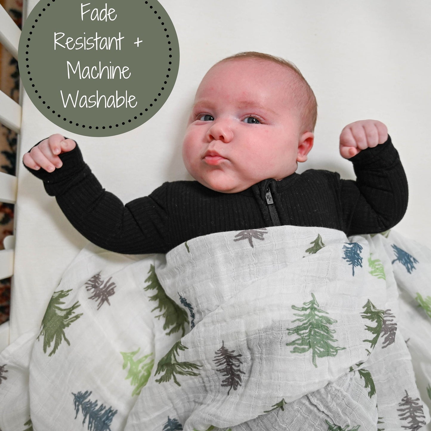 Pine Tree Swaddle Blanket
