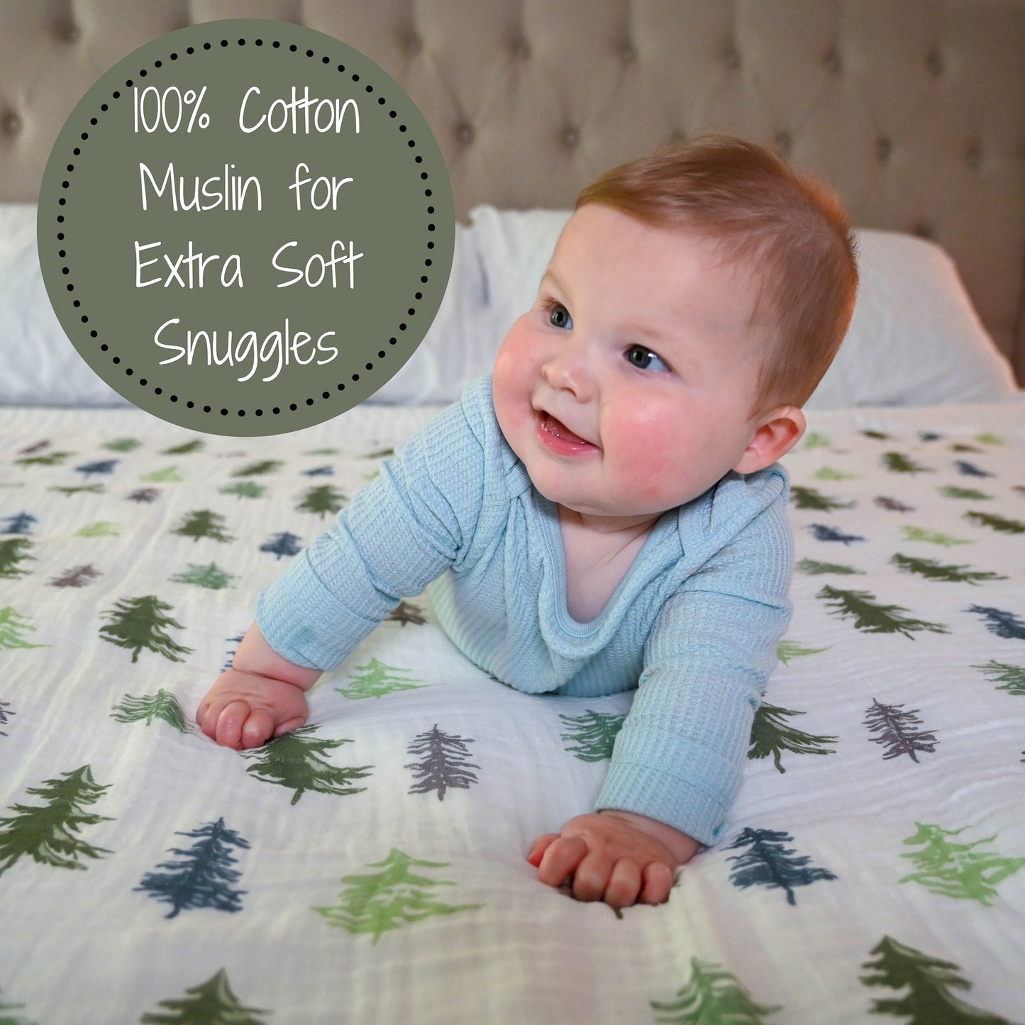 Pine Tree Swaddle Blanket