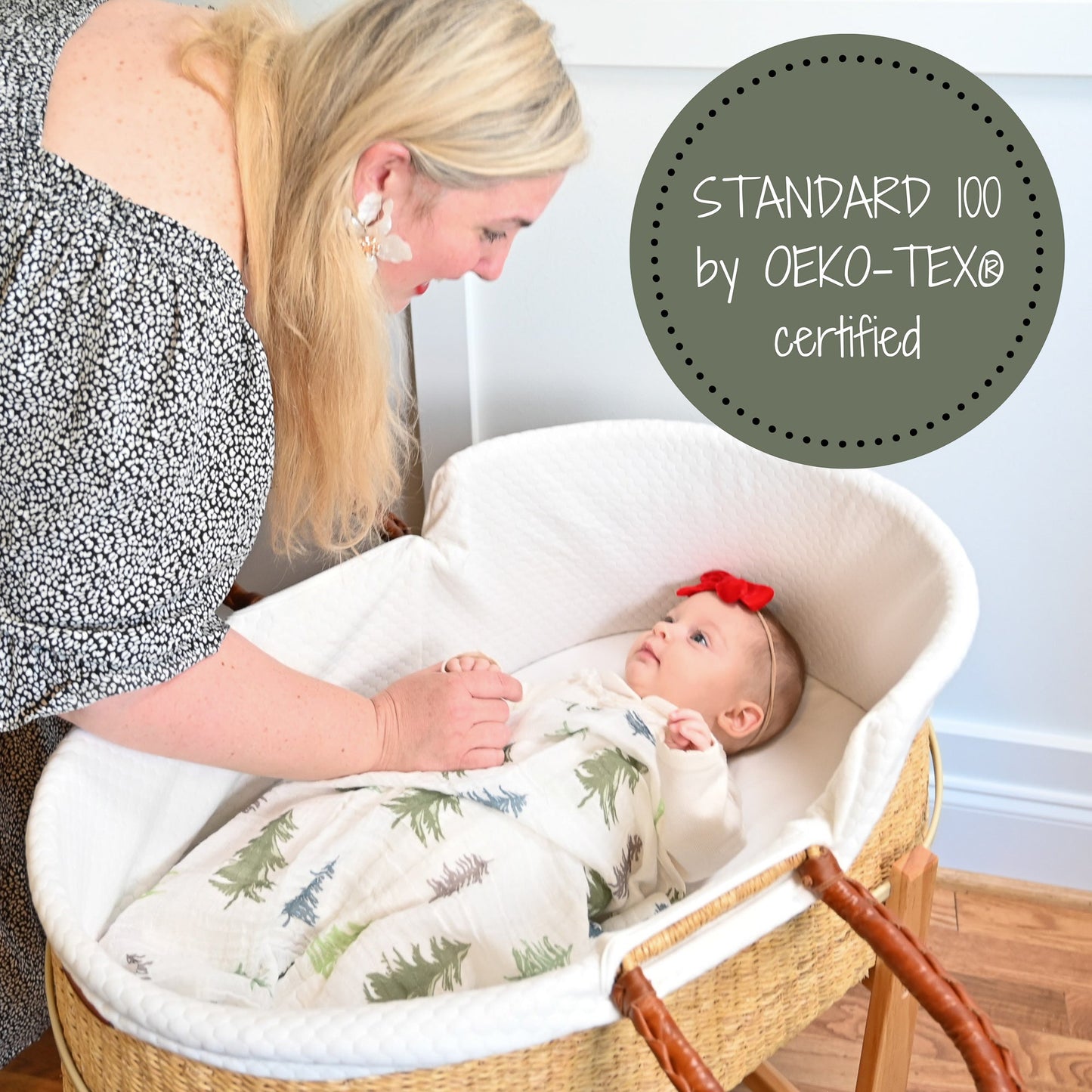 Pine Tree Swaddle Blanket