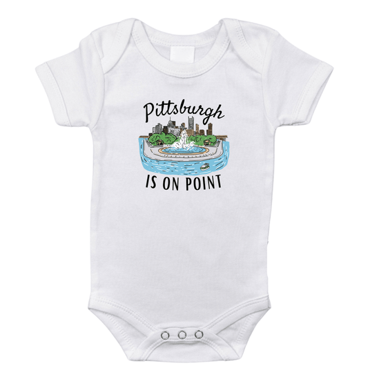 Pittsburgh is on Point Onesie Stretch Cotton Bodysuit up to 18 Months