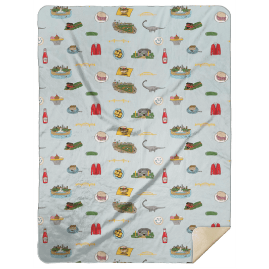 Pittsburgh Plush Throw Blanket 60x80 Meaningful Reminder of Home