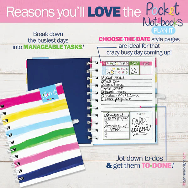 Plan It! Pocket Notebooks Simply Brillant