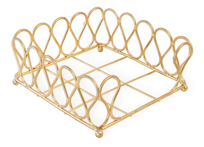 Gold Ribbon Cocktail Napkin Caddy