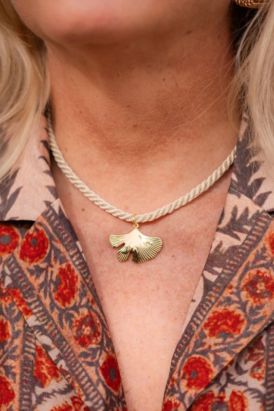 Rope Necklace with Charm