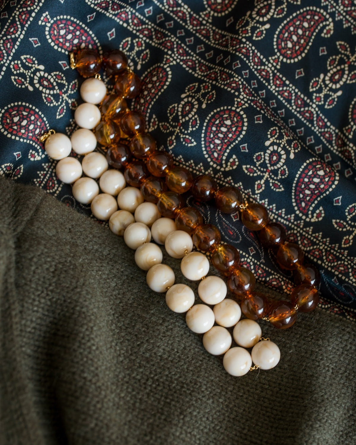 Ryan Beaded Acrylic Necklace