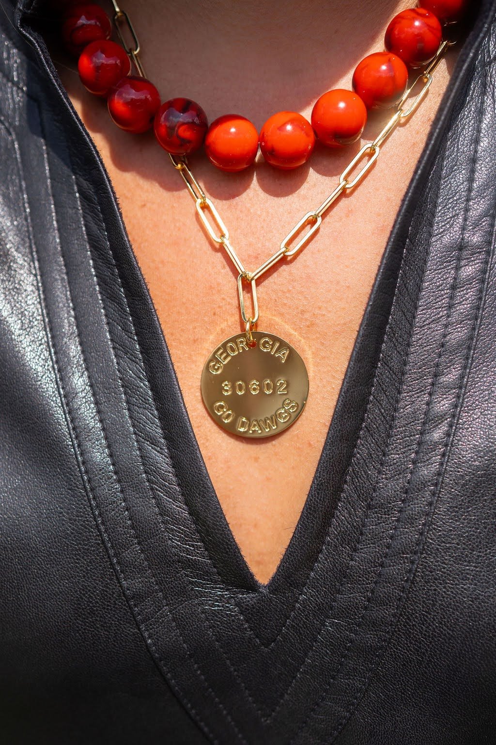 Ryan Beaded Acrylic Necklace