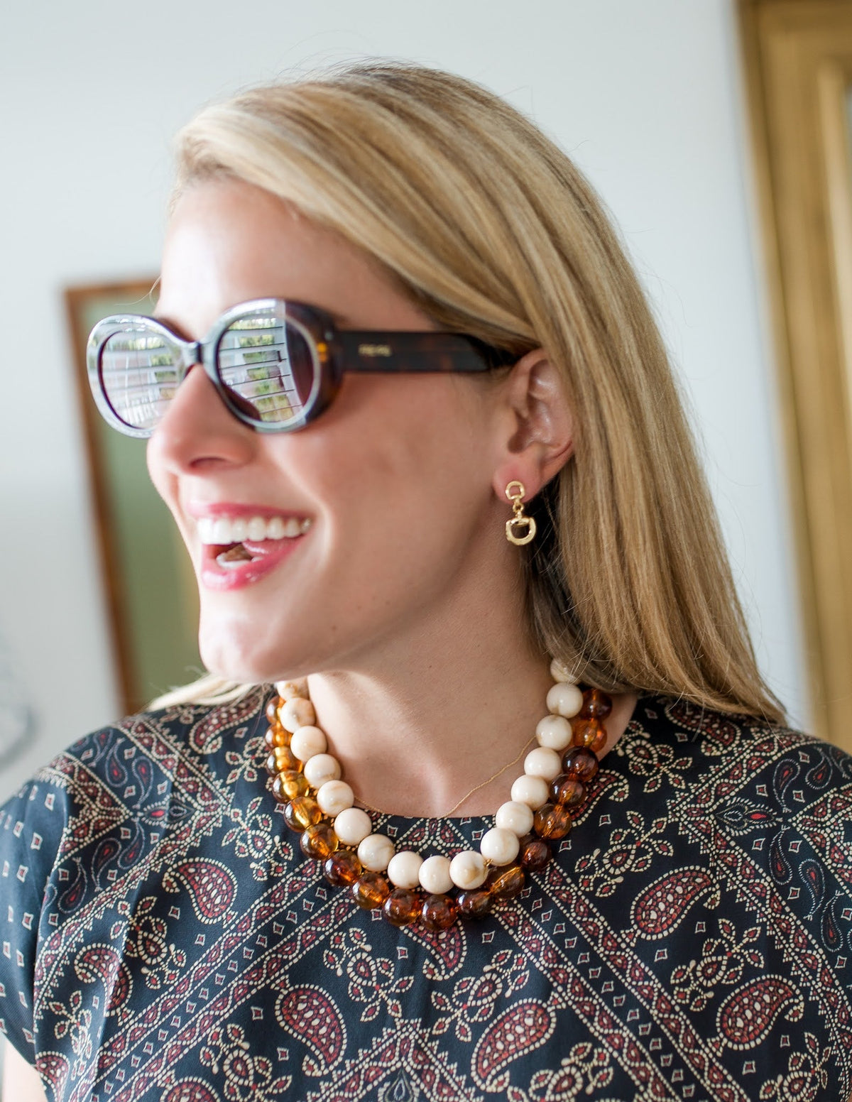 Ryan Beaded Acrylic Necklace
