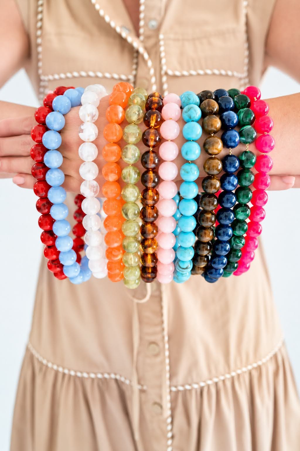 Ryan Beaded Acrylic Necklace