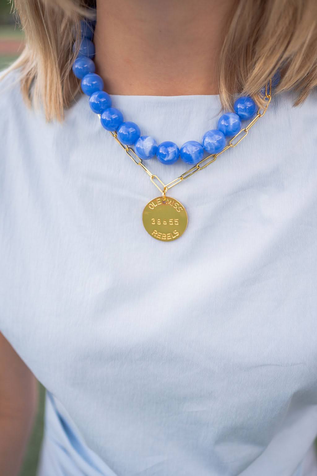 Ryan Beaded Acrylic Necklace