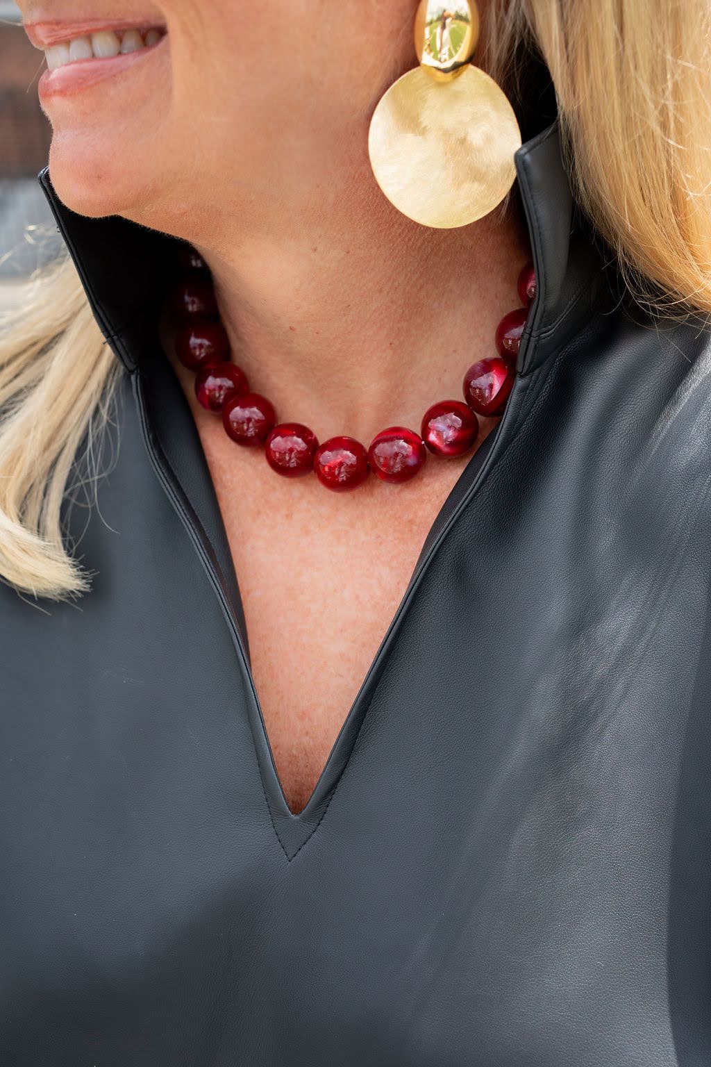 Ryan Beaded Acrylic Necklace