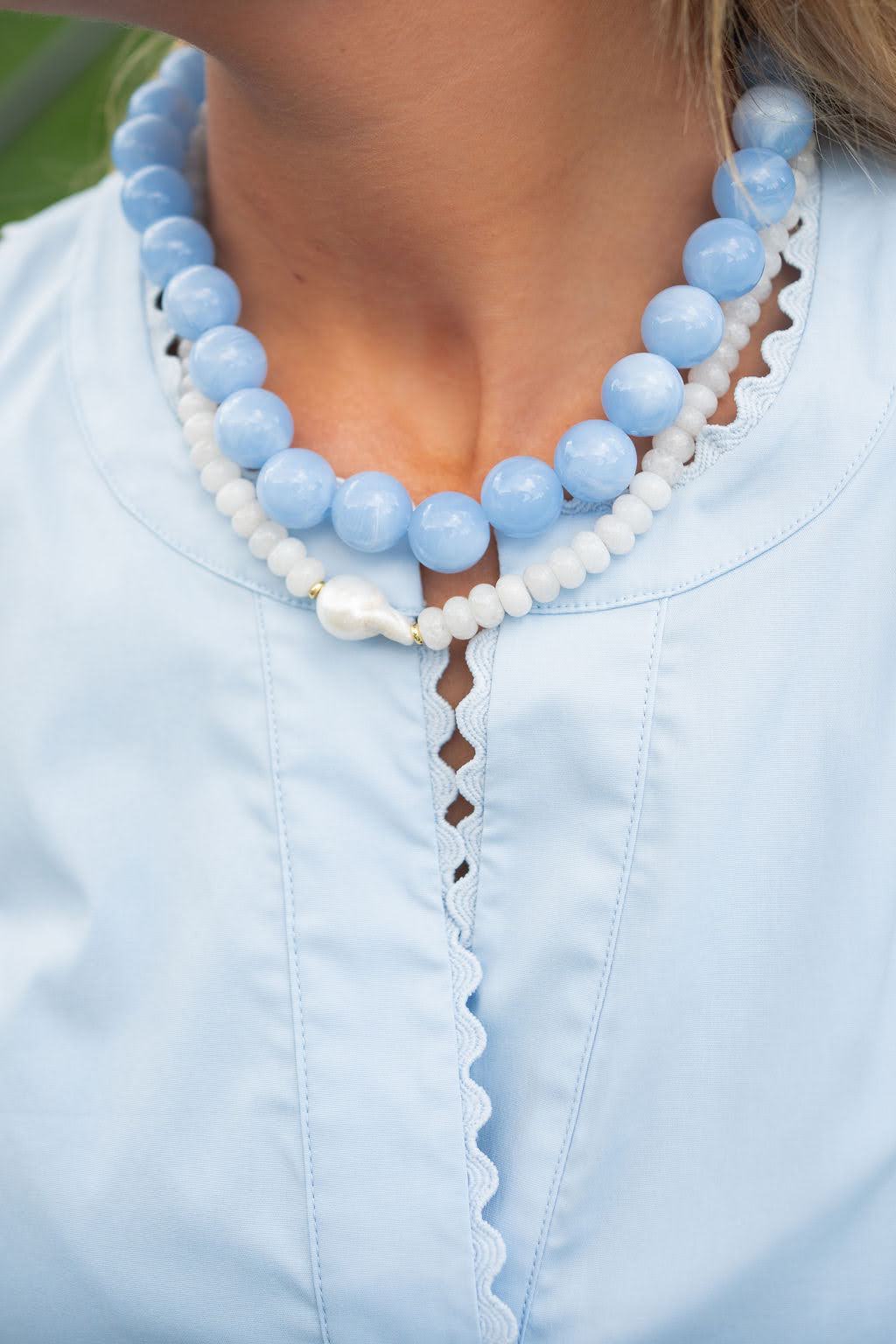 Ryan Beaded Acrylic Necklace