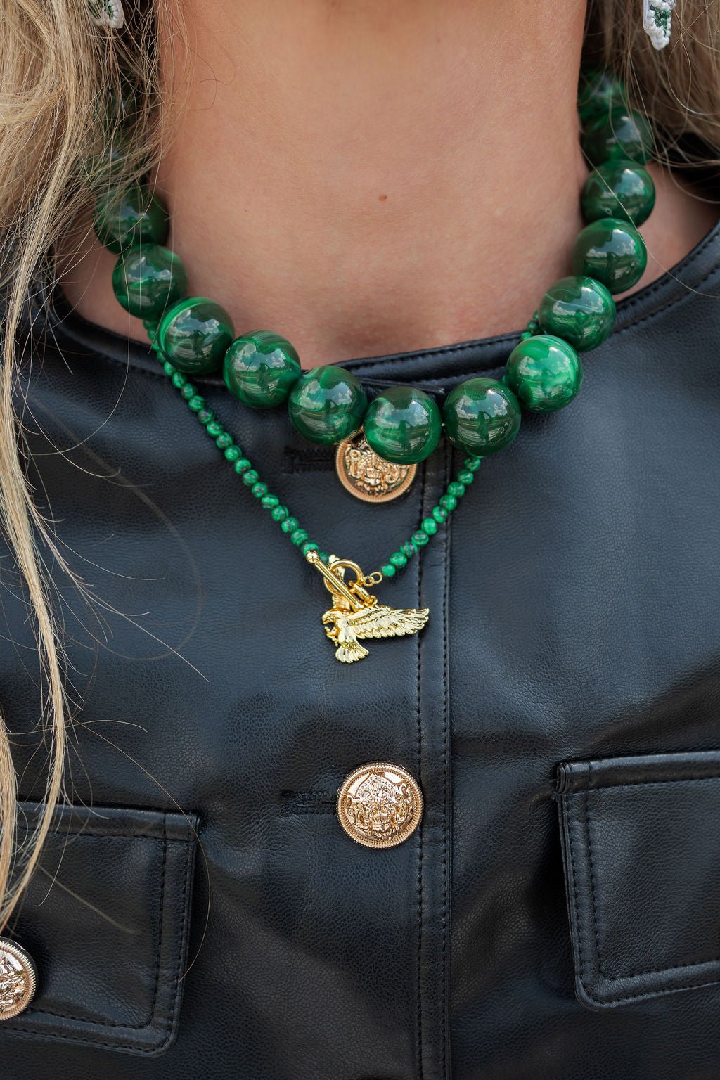 Ryan Beaded Acrylic Necklace