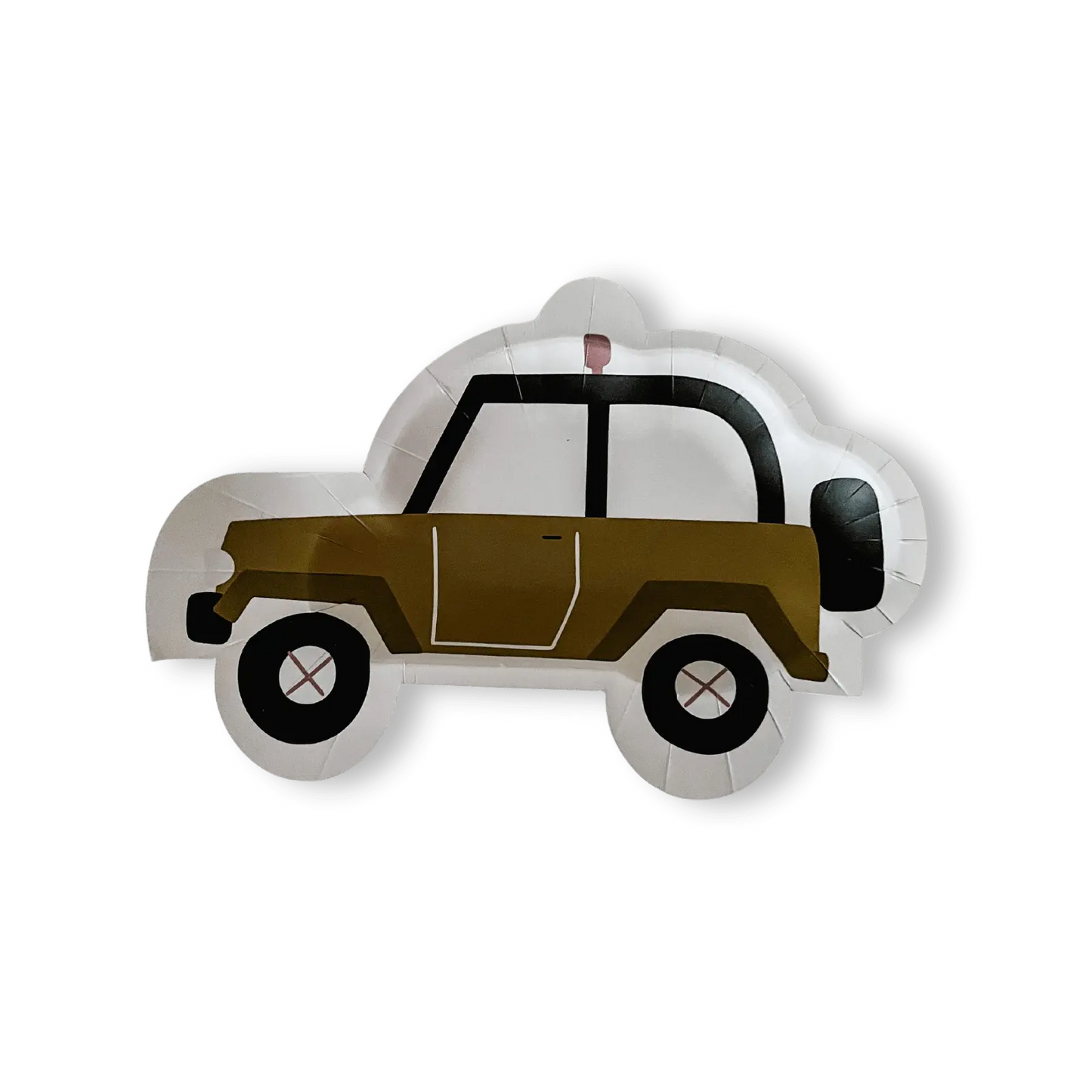 Safari Jeep Dessert Paper Party Plate (8pcs)