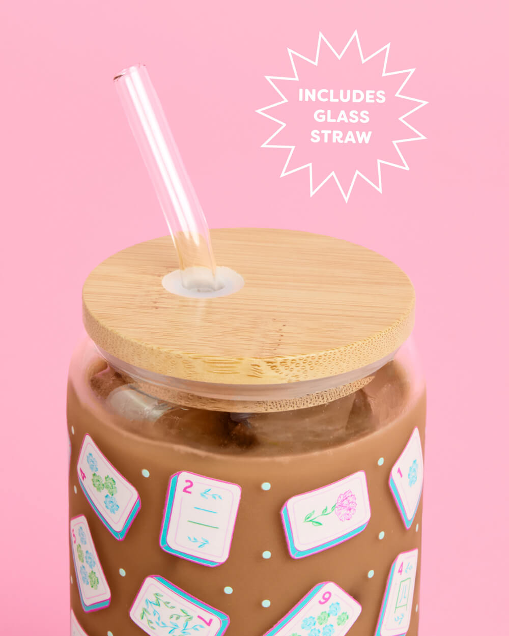 Mahj All Day Tumbler - 16 oz glass cup