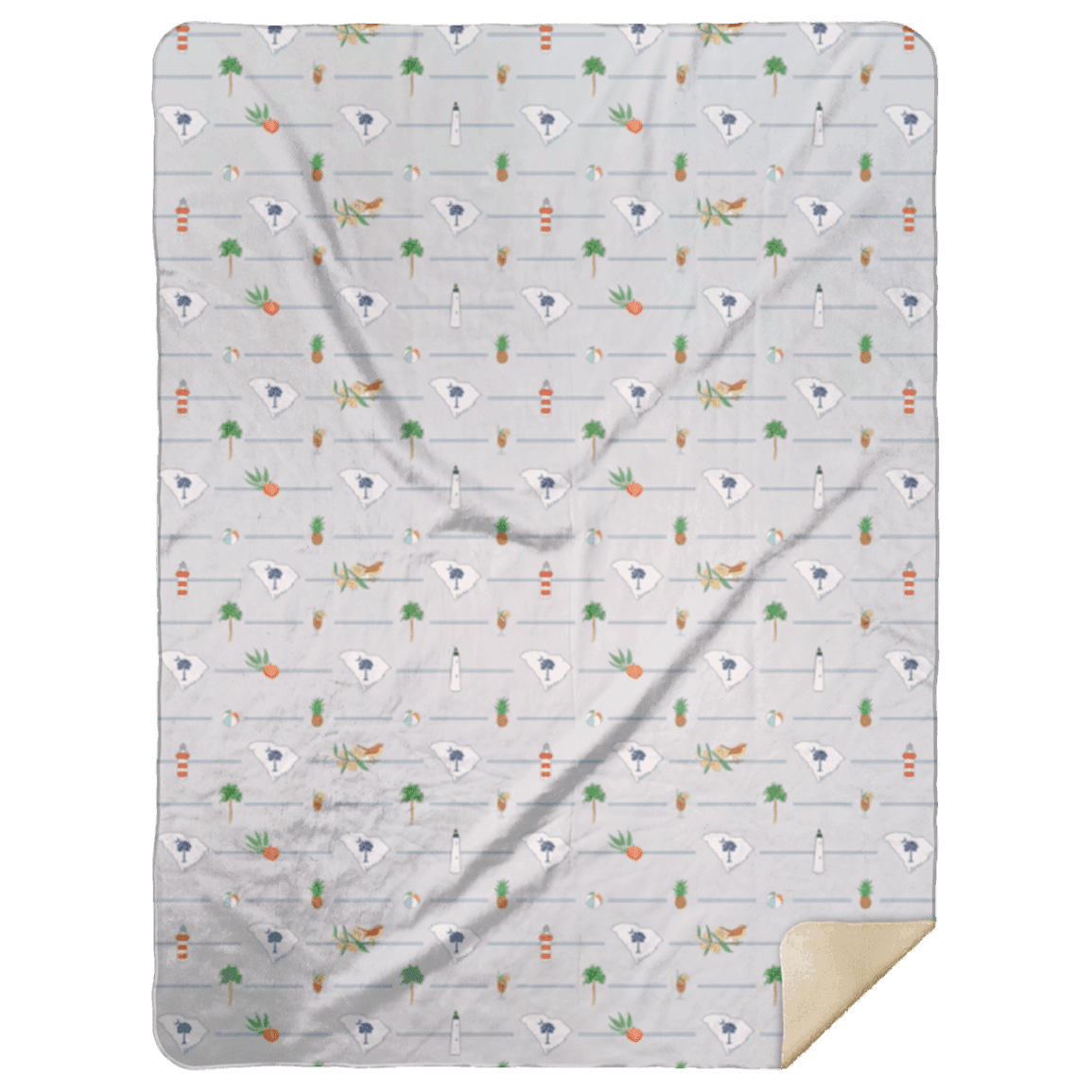 South Carolina Plush Throw Blanket 60x80 Meaningful Reminder of Home