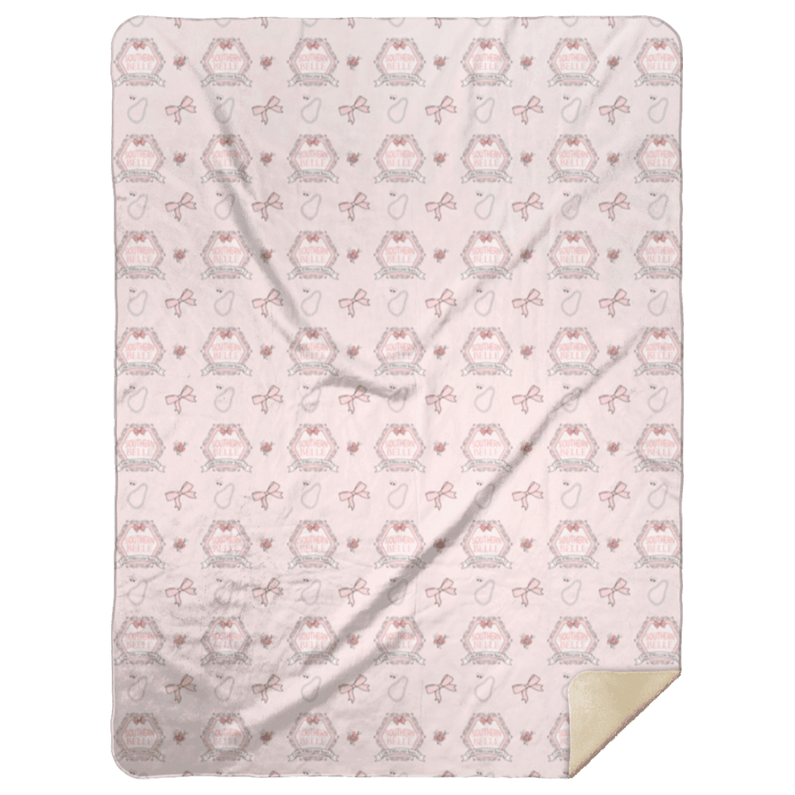 Southern Belle Plush Throw Blanket 60x80 Cozy Hometown Comfort