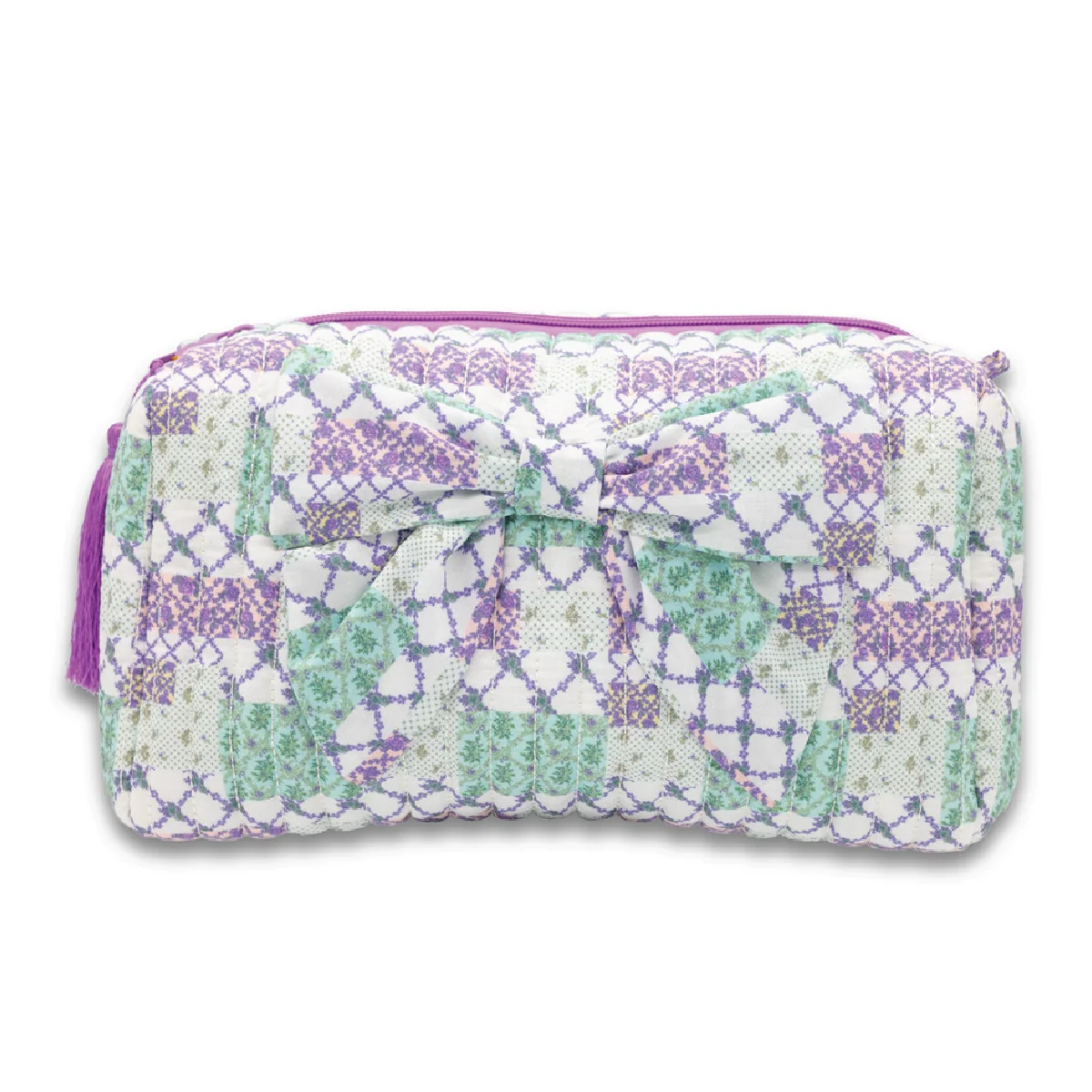 Simply Southern® Quilted Bow Cosmo Bag: Patch
