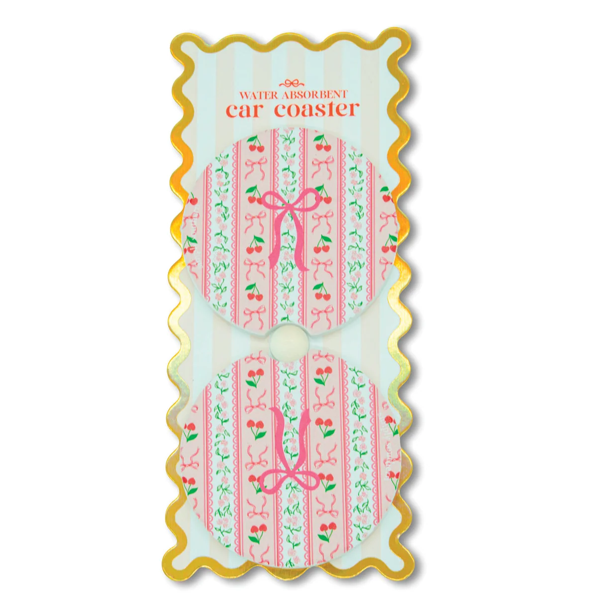 Simply Southern® Car Coasters Set: Cherry