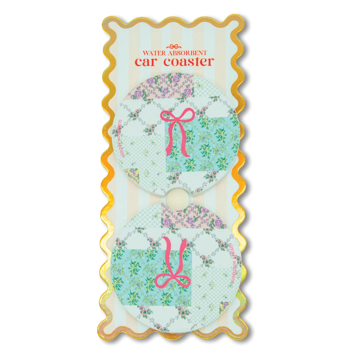Simply Southern® Car Coasters Set: Patch