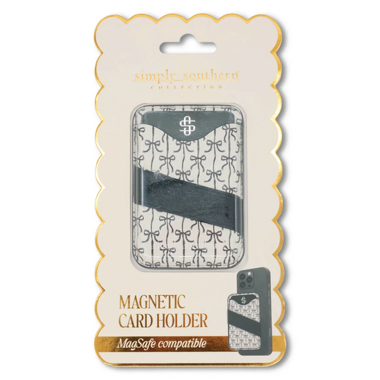 Simply Southern® Mag Wallet: Black Bow