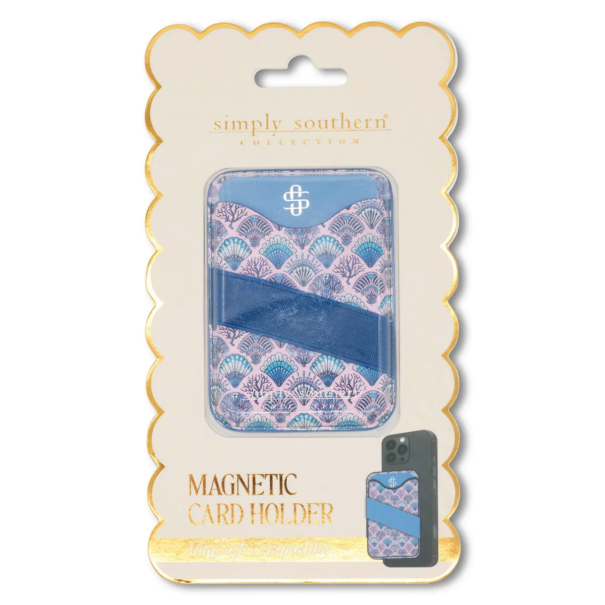 Simply Southern® Mag Wallet: Purple Shell