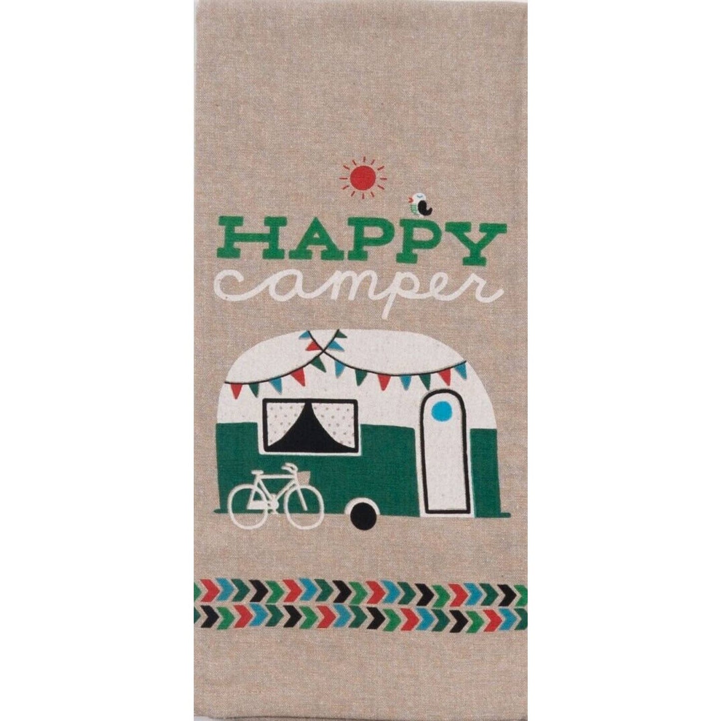 Happy Camper Kitchen Tea Towel