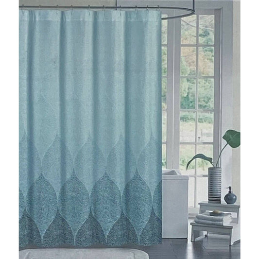 Tahari Stamped Ombre Shower Curtain