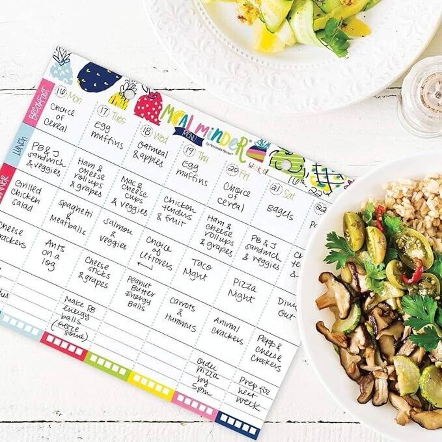 Meal Planner Pad 52-Week Menu Notepad Daily Planning Meals