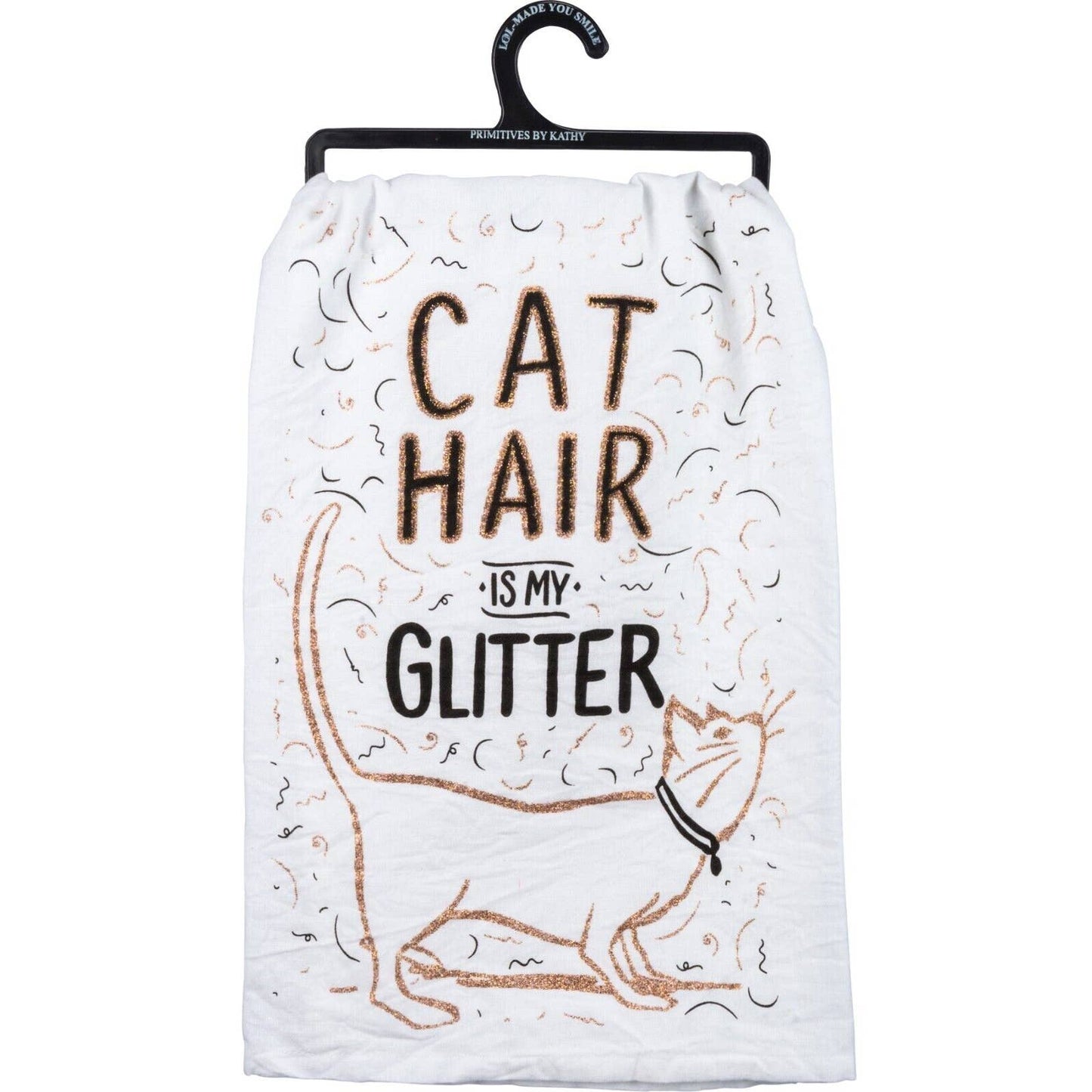 Cat Hair Is My Glitter Kitchen Towel -