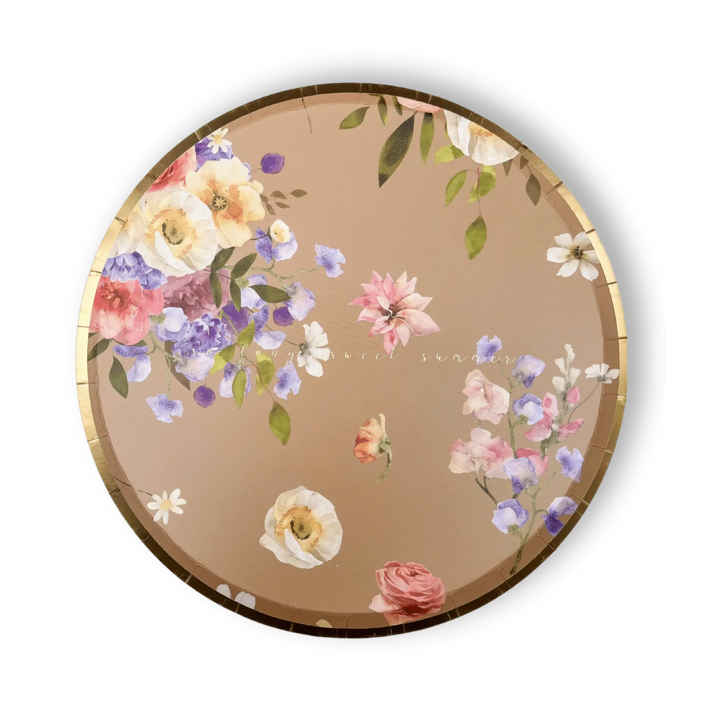 Summer Floral Plate (8pcs)