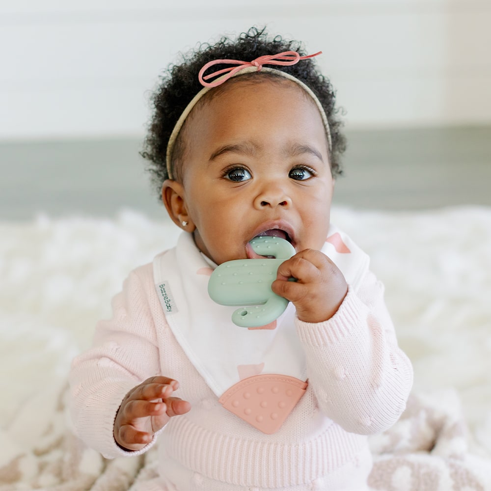 Banda Bib with Teether Attached  - Various Colors