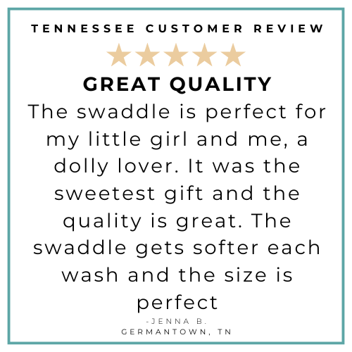 Tennessee Baby Gift Set: Muslin Swaddle & Bib | Organic Cotton