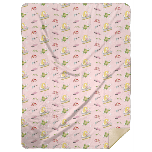 Tennessee (Pink) Plush Throw Blanket 60x80 Cozy Hometown Comfort