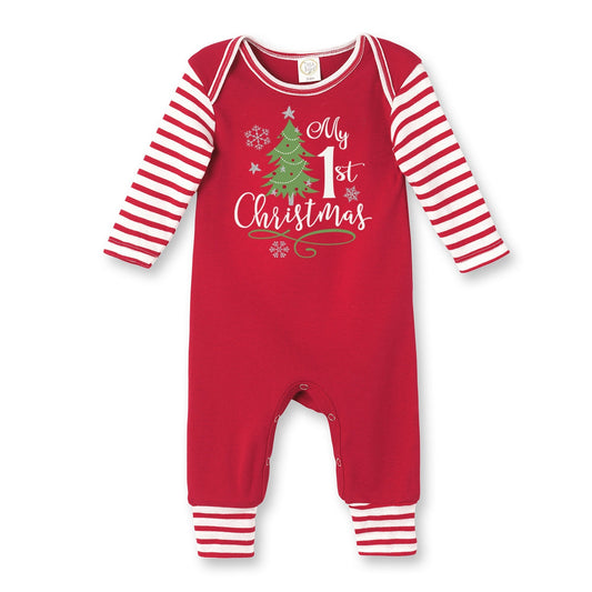 My 1st Christmas Cotton Romper
