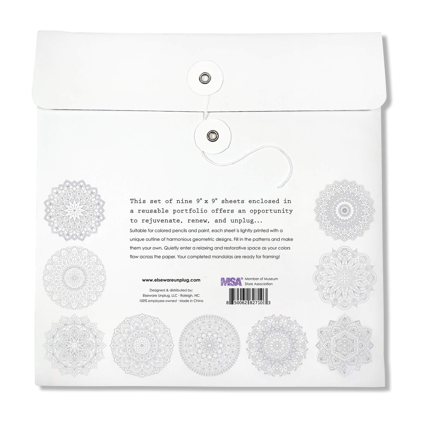 Mandala Coloring Sheets - Deluxe 110lb Paper, Artist Quality