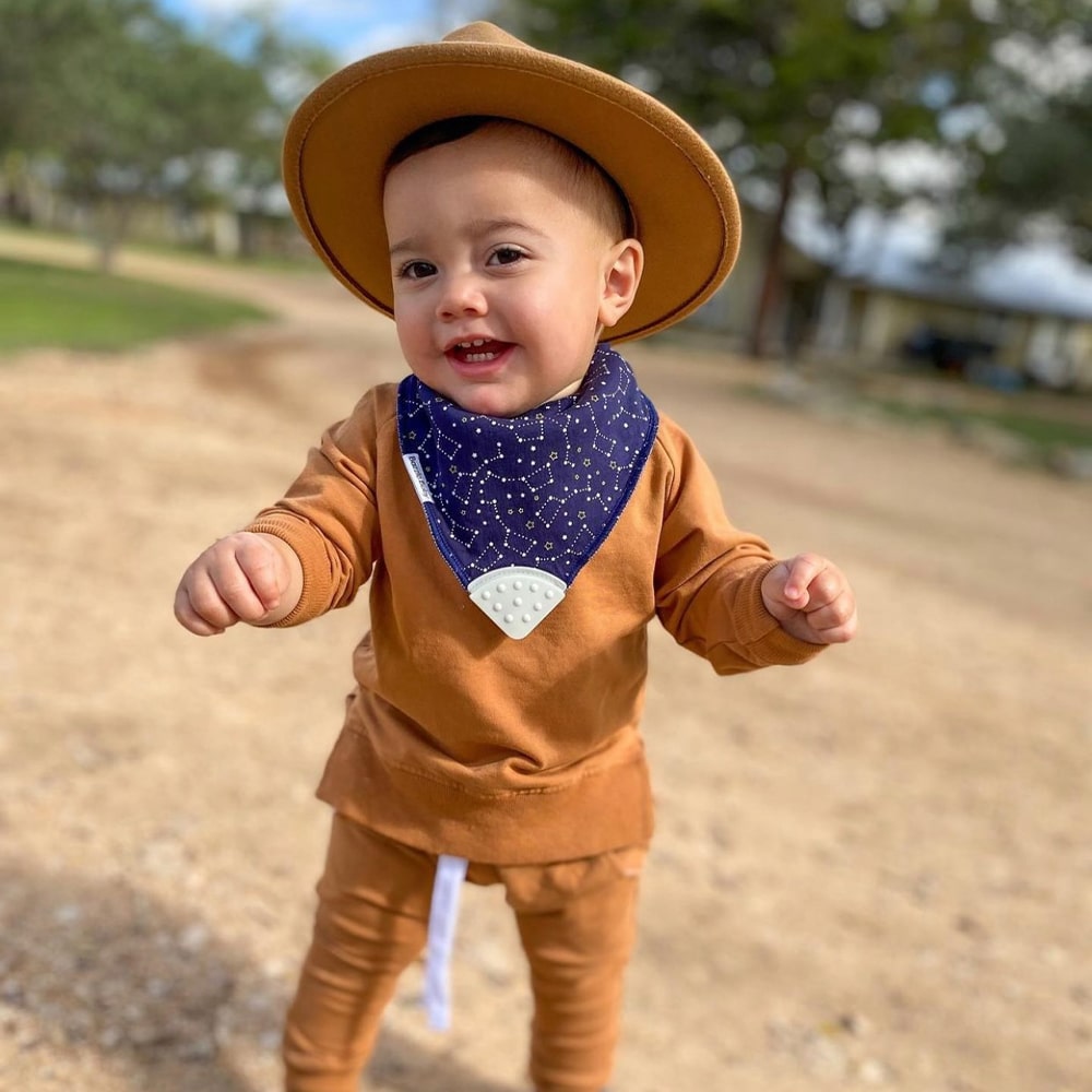 Banda Bib with Teether Attached  - Various Colors