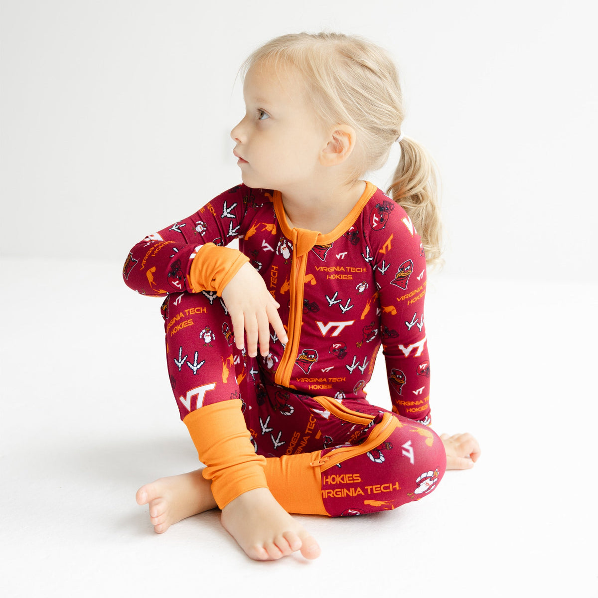 Virginia Tech Hokies Zippy One-Piece Sleeper